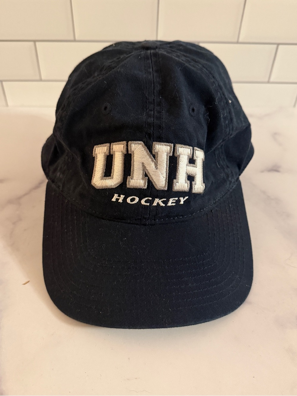Champion UNH Hockey Wildcats Hat Navy Adjustable Strapback Cap